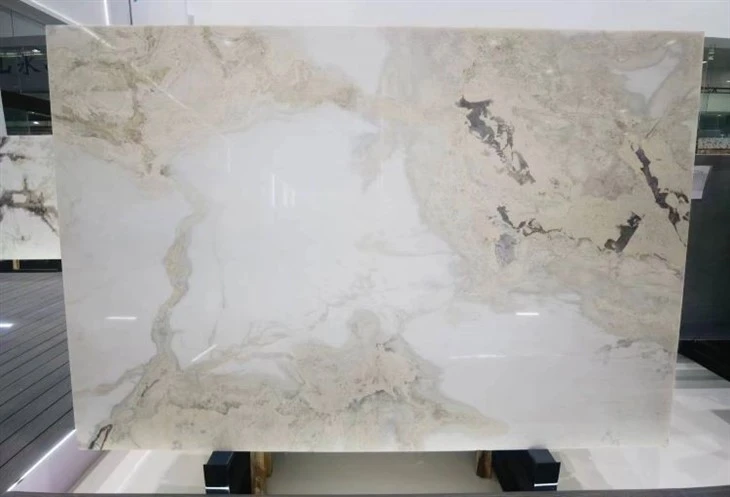 Oyster White Marble Dover White marble kitchen countertop